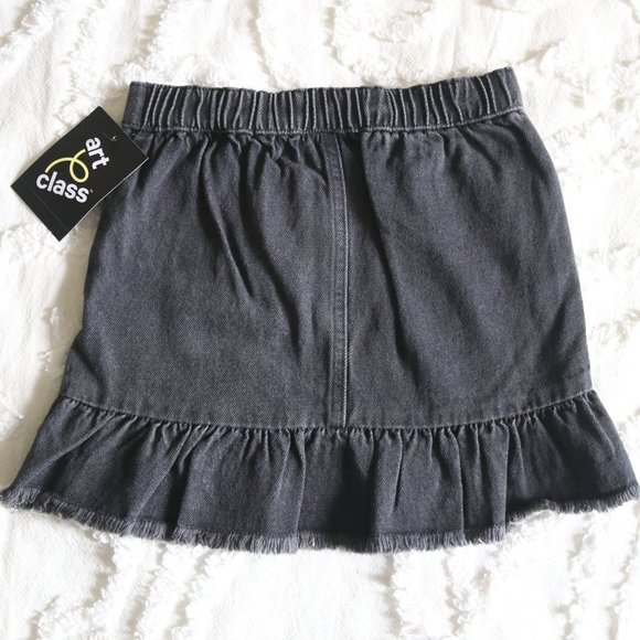 Set of 4 Spring/Summer Sparkle Waffle T-shirts, Floral Leggings & Jean Skirt NWT - Picture 14 of 16